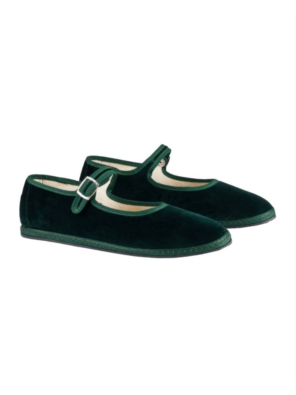 Vibivenezia Mary Jane Laguna Green Velvet Shoes NWOB $165 Sz 37